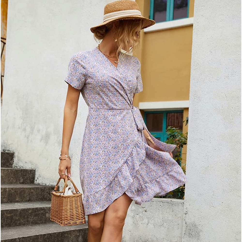Flowy Wrap Dress